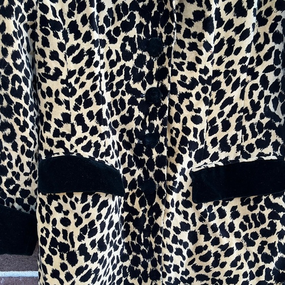 Vintage Velvet, Leopard, Print Blazer Jacket - Picture 2 of 5